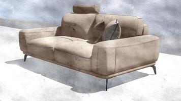 3d rendering sofa photo