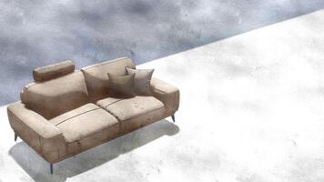 3d rendering sofa photo