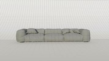 3d rendering of a modern sofa photo