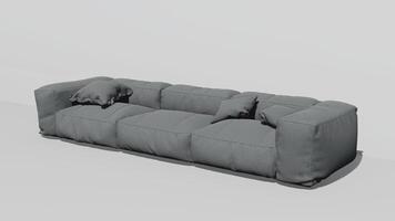 3d rendering of a modern sofa photo