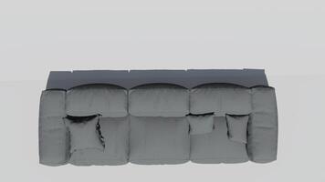 3d rendering of a modern sofa photo