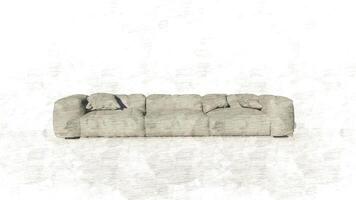 3d rendering of a modern sofa photo