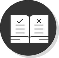 Guidelines Glyph Grey Circle Icon vector