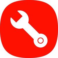 Fix Glyph Curve Icon vector