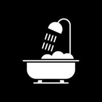 Bathroom Glyph Inverted Icon vector