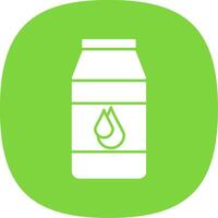 Milk Glyph Curve Icon vector