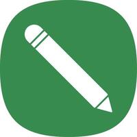 Pen Glyph Curve Icon vector