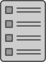 Task List Fillay Icon vector