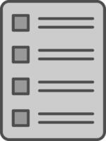 Task List Fillay Icon vector