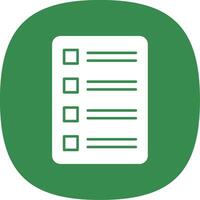 Task List Line Two Color Icon vector