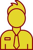 Employee Line Two Color Icon vector