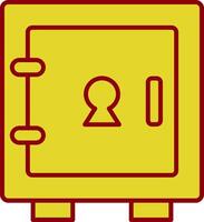 Locker Line Two Color Icon vector