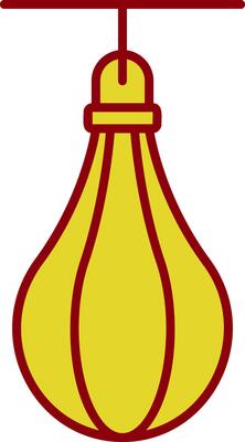 Speed Bag Line Two Color Icon