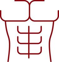 Six Pack Line Two Color Icon vector
