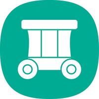 Carriage Line Two Color Icon vector