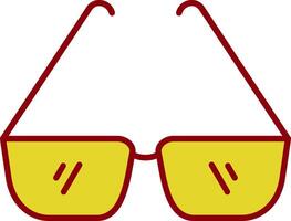 Glasses Line Two Color Icon vector