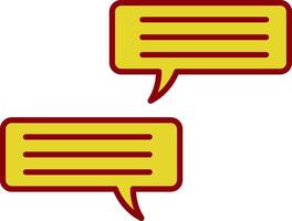 Conversation Fillay Icon vector