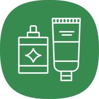 Hygiene Product Line Curve Icon vector