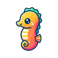 cute icon character seahorse png