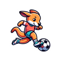 fofa ícone personagem canguru futebol png