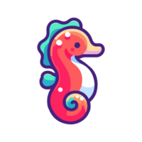 cute icon character seahorse png