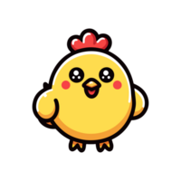 cute icon character chicken png