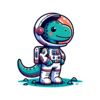 fofa ícone personagem dinossauro astronauta png