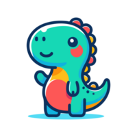schattig icoon karakter dinosaurus png
