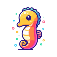 cute icon character seahorse png