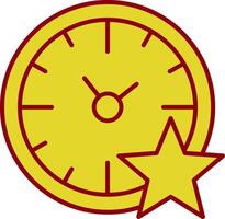 Favourite Time Line Two Color Icon vector