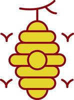 Beehive Line Two Color Icon vector