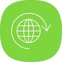Loading Line Curve Icon vector