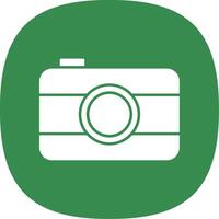 Old Came Line Two Color Icon vector