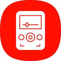 Audio Player Line Two Color Icon vector