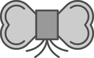 Bow Tie Fillay Icon vector