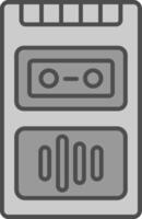 Recorder Fillay Icon vector