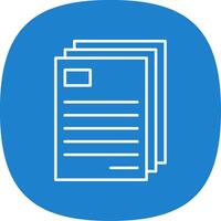 Paper Line Curve Icon vector