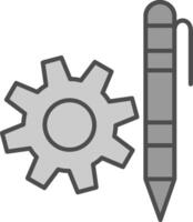 crear relleno icono vector