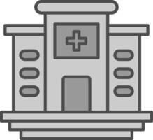 hospital relleno icono vector