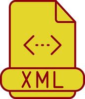 Xml Line Circle Icon vector