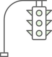 Traffic Lights Fillay Icon vector