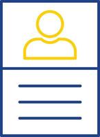 User Line Two Color Icon vector