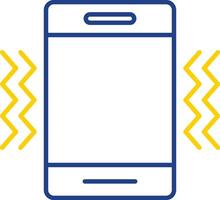 Vibration Line Two Color Icon vector