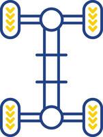 Chassis Line Two Color Icon vector