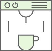 Coffe Maker Fillay Icon vector