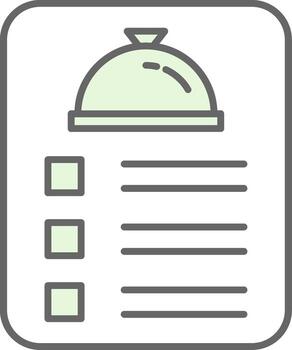 menú relleno icono vector