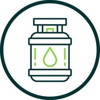 Propane Line Circle Icon vector
