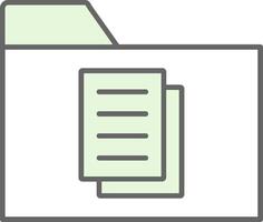 Documents Fillay Icon vector