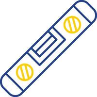 Spirit Level Line Two Color Icon vector