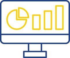 Dashboard Line Two Color Icon vector